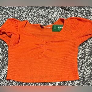 Shein orange blouse top